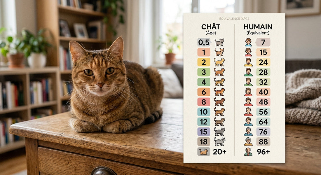Âge du chat en humain : la vraie table de conversion