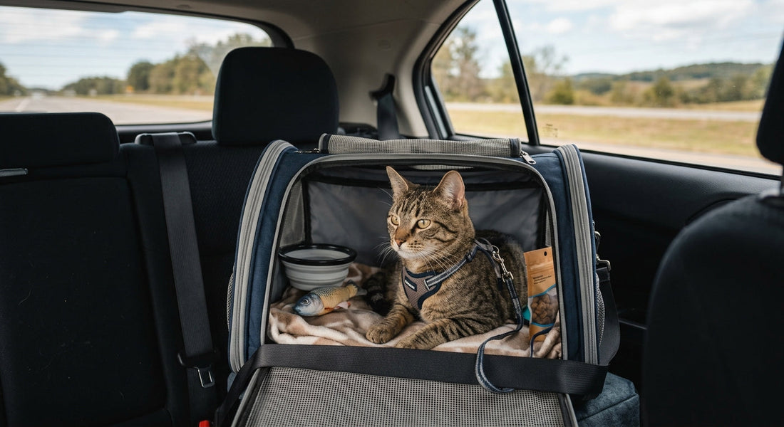 Chat en voiture préparer le trajet et éviter la panique