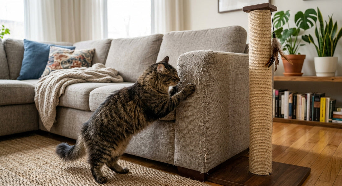 Chat qui griffe le canapé comment l'en détourner durablement