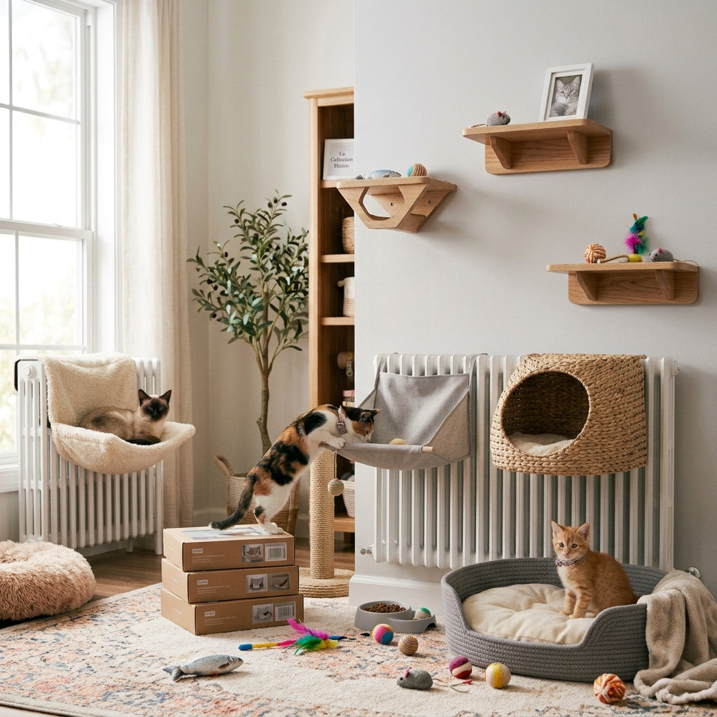 Hamac de radiateur pour chat
